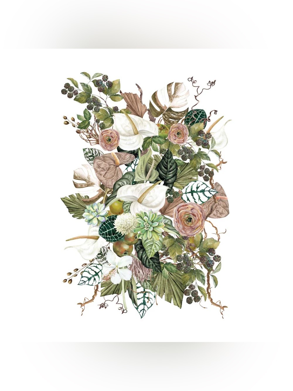 Redesign with Prima Decor Transfer | ANTHURIUM | 
24” x 35”